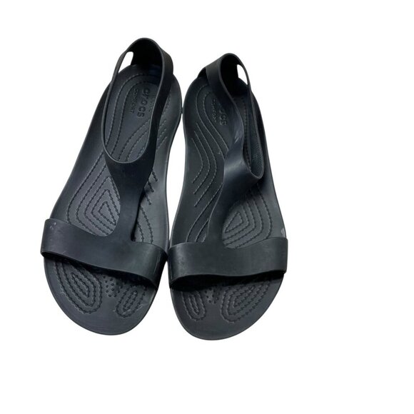 Crocs Serena Sandal Women T Strap Sandals ComfortWater Slip-ins Lightweight 10 - Picture 1 of 6